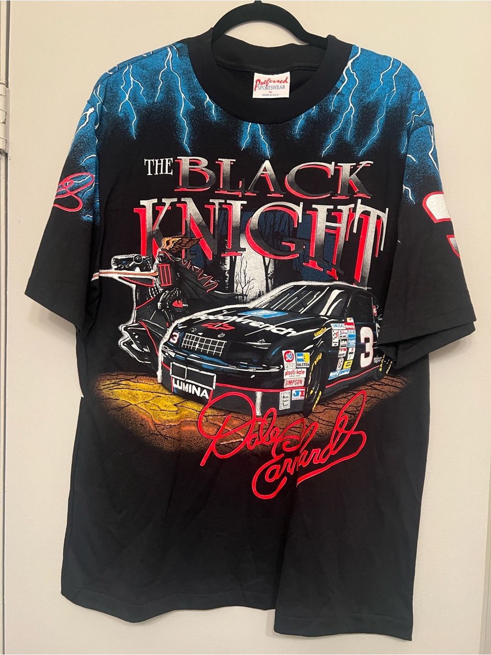 Dale Earnhardt The Black Knight XL T-shirt